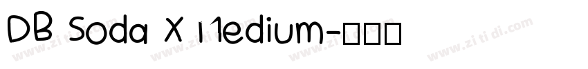 DB Soda X Medium字体转换